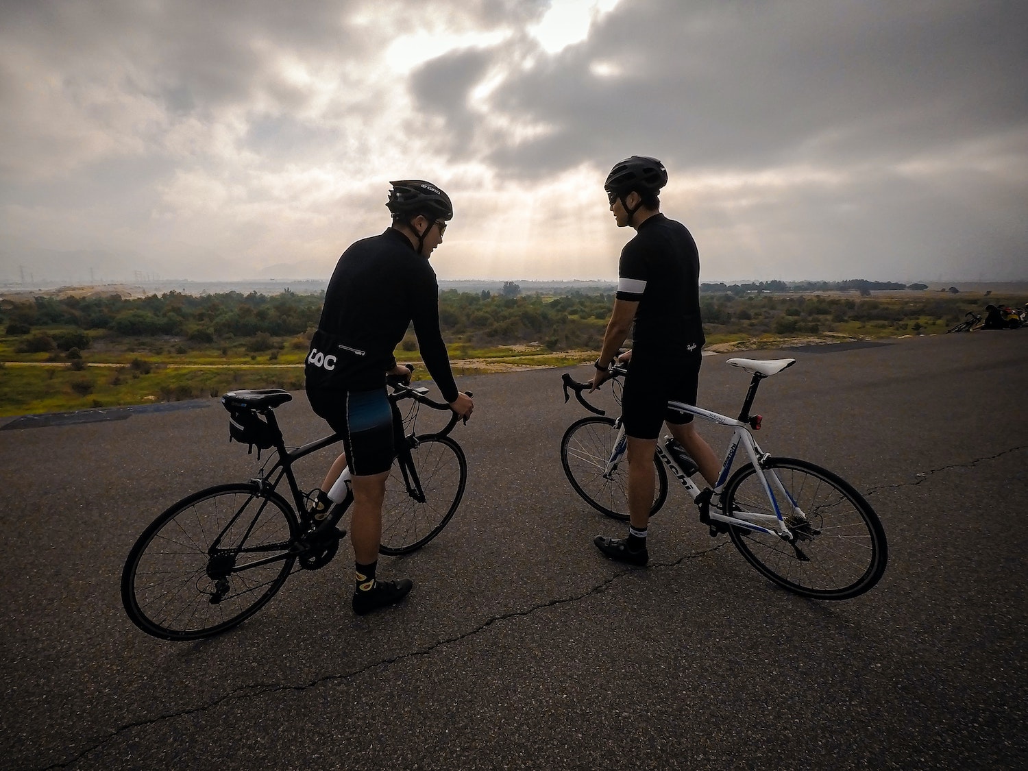 Two road cyclists